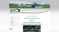 Desktop Screenshot of lohnunternehmen-loritz.de